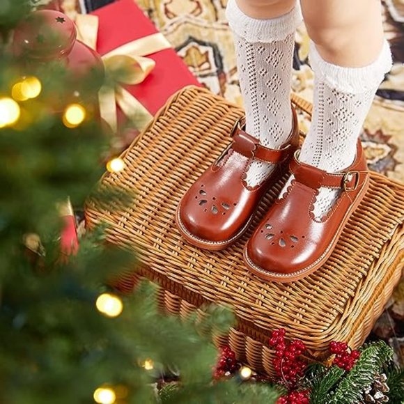 Toddler Little Girl Mary Jane Dress Shoes - Ballet Flats for Girl - Picture 3 of 3